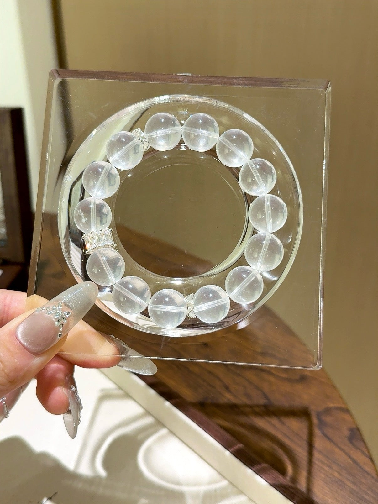 Creamy White Crystal Bracelet