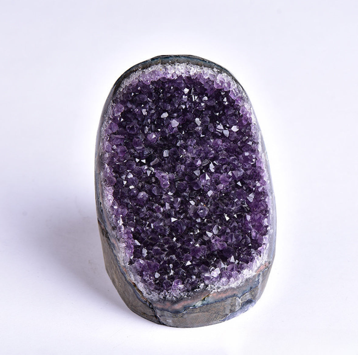 Natural Uruguayan Amethyst Cluster, Amethyst Geode, Crystal Family Raw Stone, Home Feng Shui Ornament, Purify the Magnetic Field