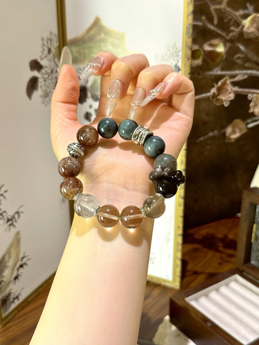 Dark Tea Series Multi-Gem Bracelet
