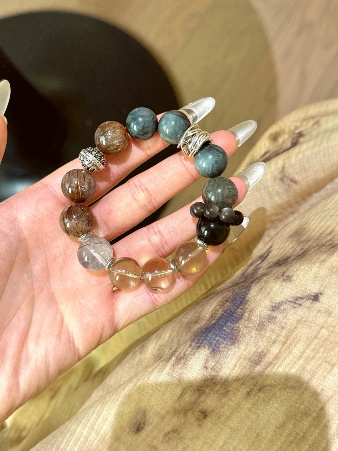 Dark Tea Series Multi-Gem Bracelet