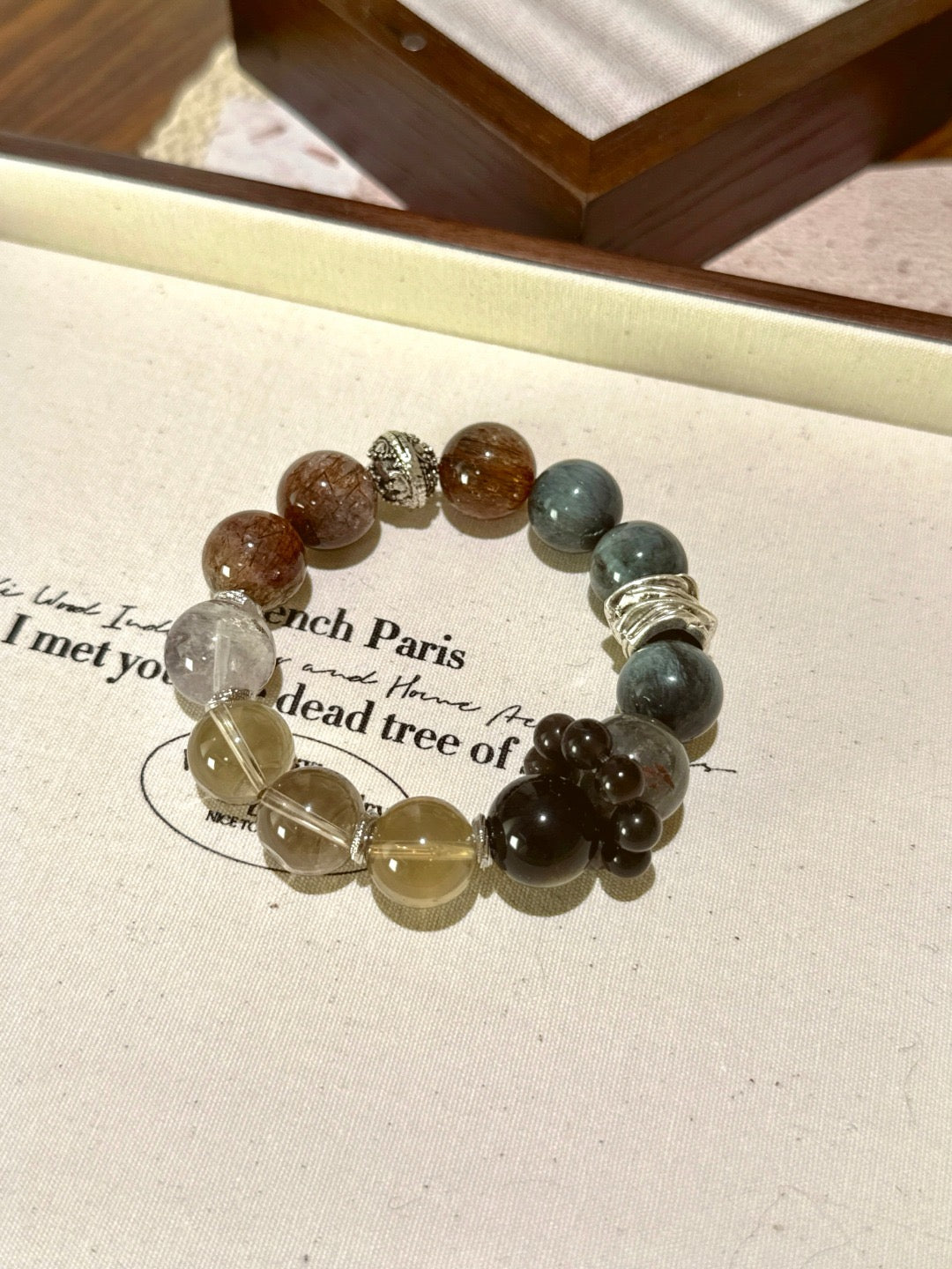 Dark Tea Series Multi-Gem Bracelet