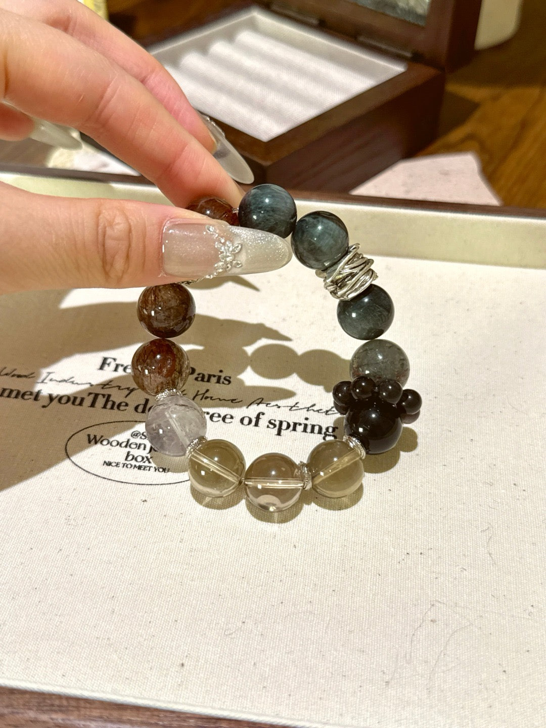 Dark Tea Series Multi-Gem Bracelet
